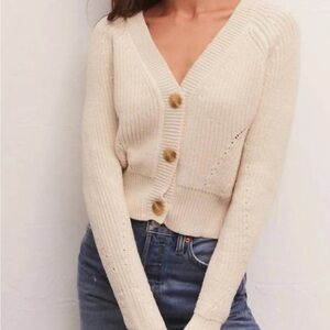 Z Supply Brit Cropped Cardigan Sweater